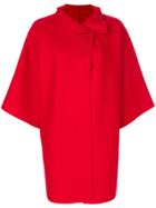 Harris Wharf London Oversized Cape Jacket - Red