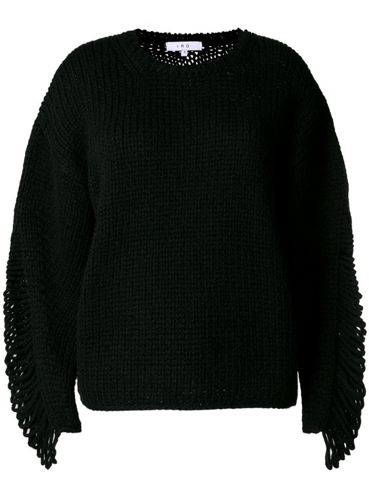 Iro Round Neck Jumper - Black