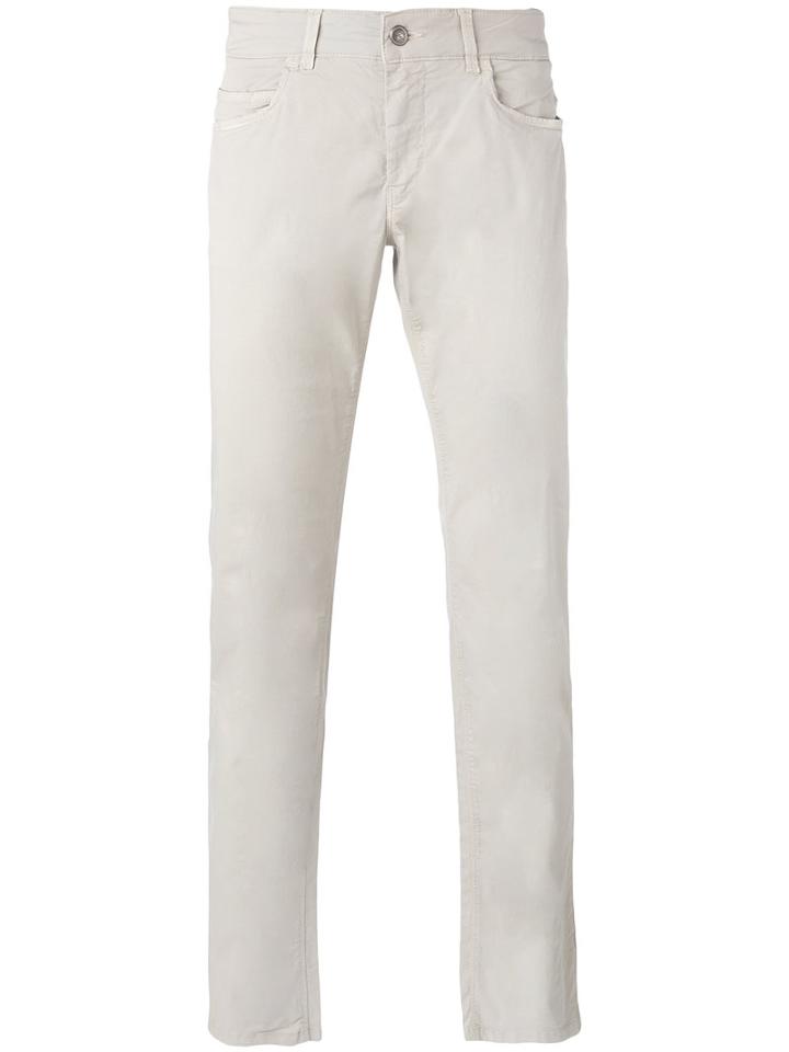 Fay - Regular Trousers - Men - Cotton/spandex/elastane - 40, Grey, Cotton/spandex/elastane