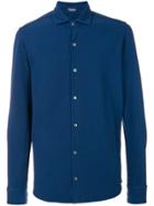 Drumohr Long Sleeves Shirt - Blue