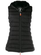 Save The Duck Padded Zip-front Gilet - Black