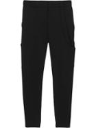 Burberry Strap Detail Stretch Crepe Jersey Trousers - Black