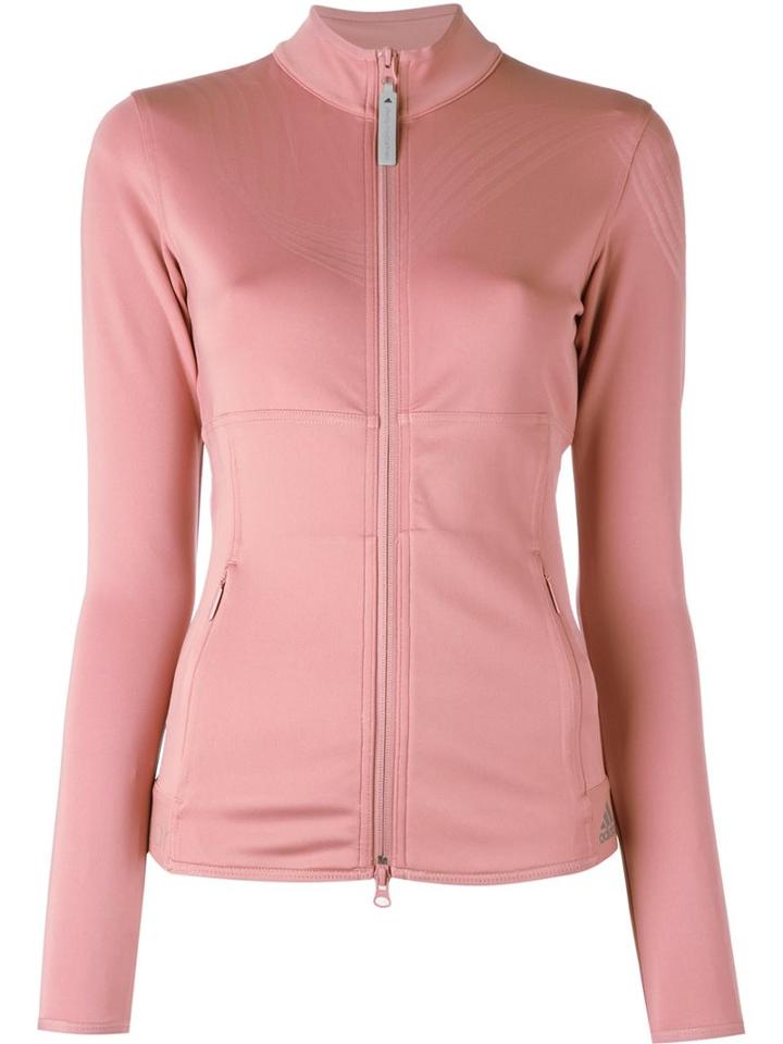 Adidas By Stella Mccartney Zipped Sweatshirt, Women's, Size: Xs, Pink/purple, Polyester/spandex/elastane