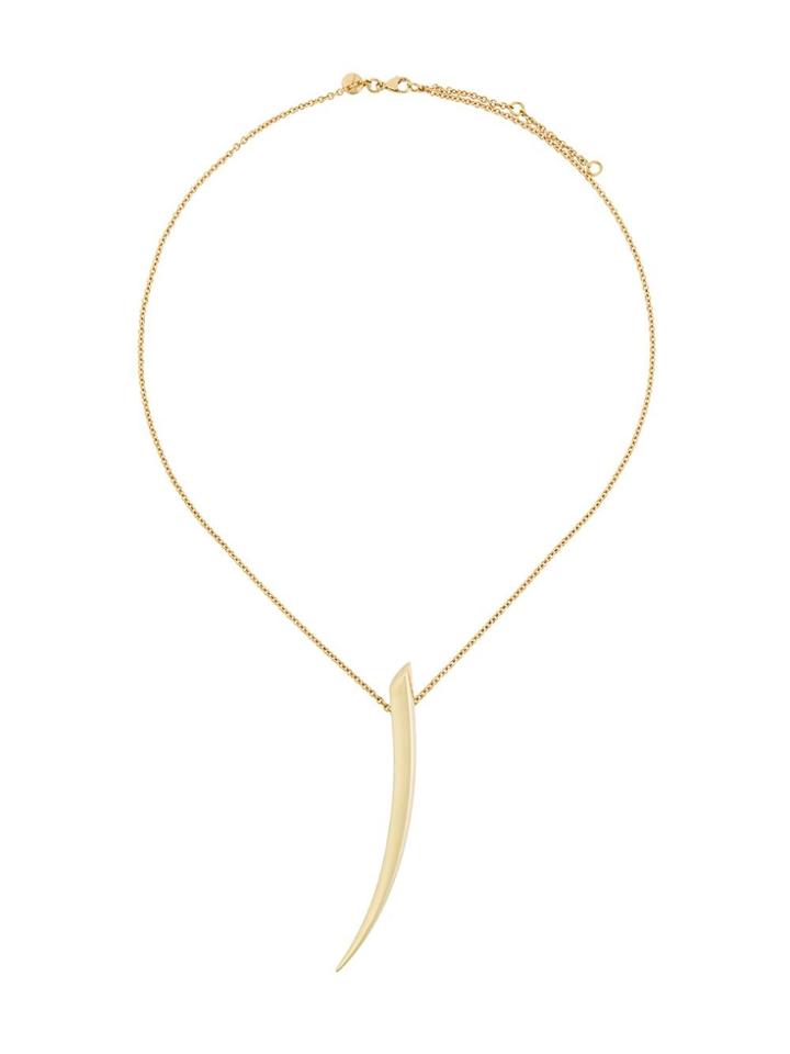 Shaun Leane 18kt Yellow Gold 'sabre' Pendant Necklace - Metallic