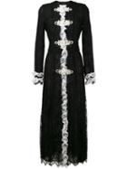 Alessandra Rich Ruffled Lace Maxi Dress