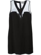 Gianluca Capannolo Mesh Panel Dress, Women's, Size: 38, Black, Silk