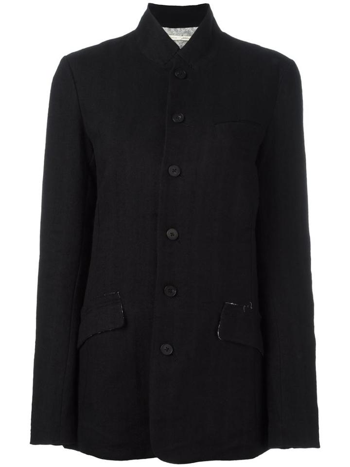 Aleksandr Manamïs Elbow Patch Jacket, Women's, Size: I, Black, Acetate/cotton/wool/ramie