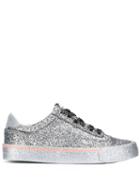 Diesel Low Glitter Sneakers - Silver