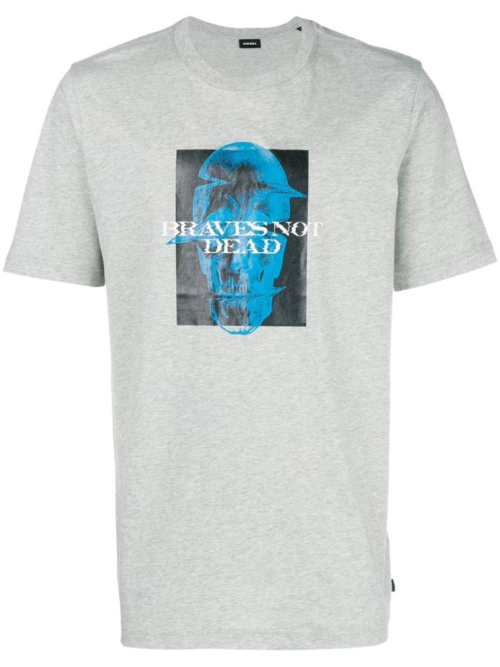 Diesel Short Sleeved T-shirt - Grey