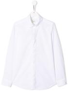 Fendi Kids Classic Long-sleeved Shirt - White