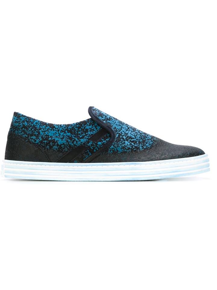 Hogan Rebel Snakeskin Effect Sneakers