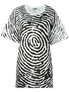 Jeremy Scott Oversized Fingerprint T-shirt