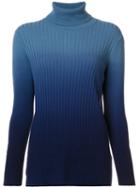 Lafayette 148 Degradé Effect Pullover, Women's, Size: Medium, Blue, Cashmere