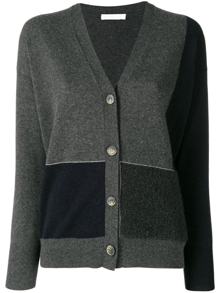 Fabiana Filippi Colour Block Cardigan - Grey
