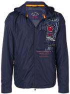 Paul & Shark Embroidered Detail Rain Jacket - Blue