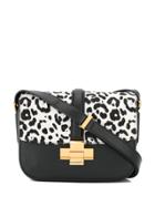 Nº21 Lolita Leopard Print Shoulder Bag - Black