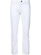 Goldsign Cropped Boyfriend Jeans, Women's, Size: 25, White, Cotton