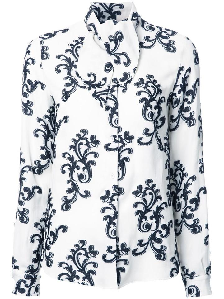 Rossella Jardini Tied Collar Shirt - White