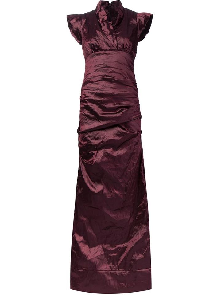 Nicole Miller Wrinkled Gown
