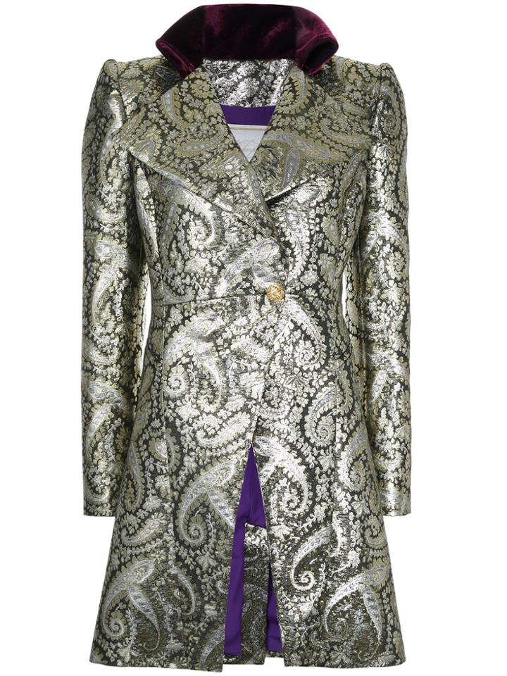 Redemption Jacquard Coat - Metallic
