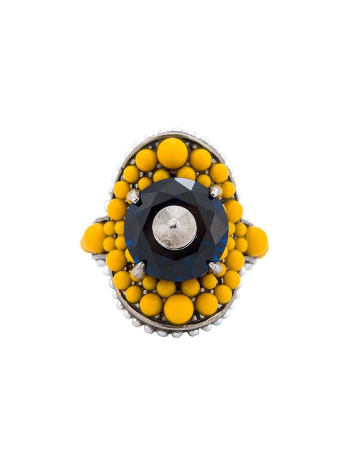 Gucci Multi-beaded Ring - Yellow & Orange