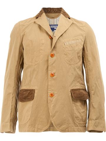 Junya Watanabe Comme Des Garçons Man Wrinkled Classic Blazer - Nude &