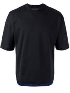 Diesel Black Gold Asymmetric Bicolour T-shirt