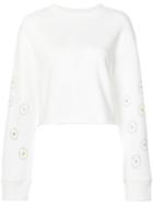 The Elder Statesman - Eyes Sweatshirt - Women - Cotton - S, White, Cotton