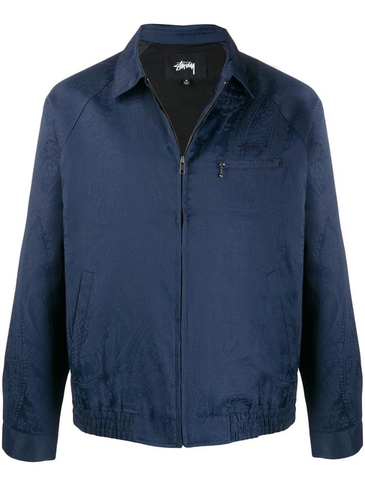 Stussy Bryan Paisley-print Jacket - Blue
