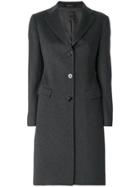 Tagliatore Single-breasted Straight Coat - Grey