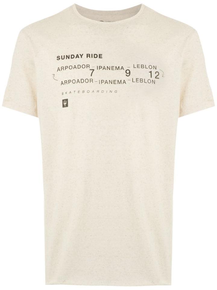 Osklen Sunday Ride Hemp T-shirt - Neutrals