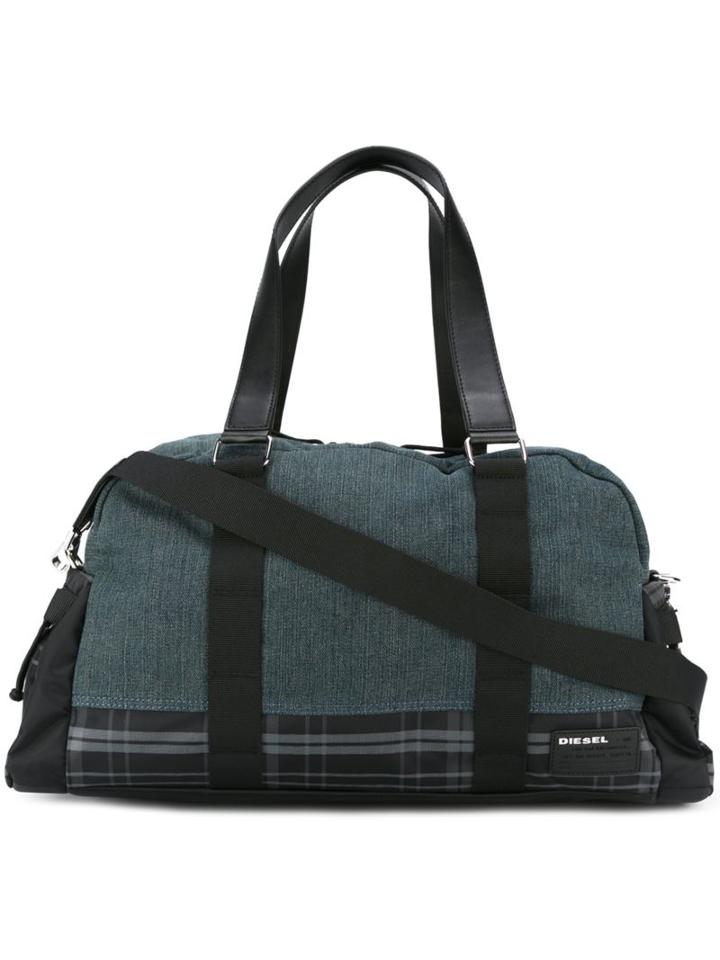 Diesel Deyanki Holdall, Blue, Polyamide/cotton/polyurethane