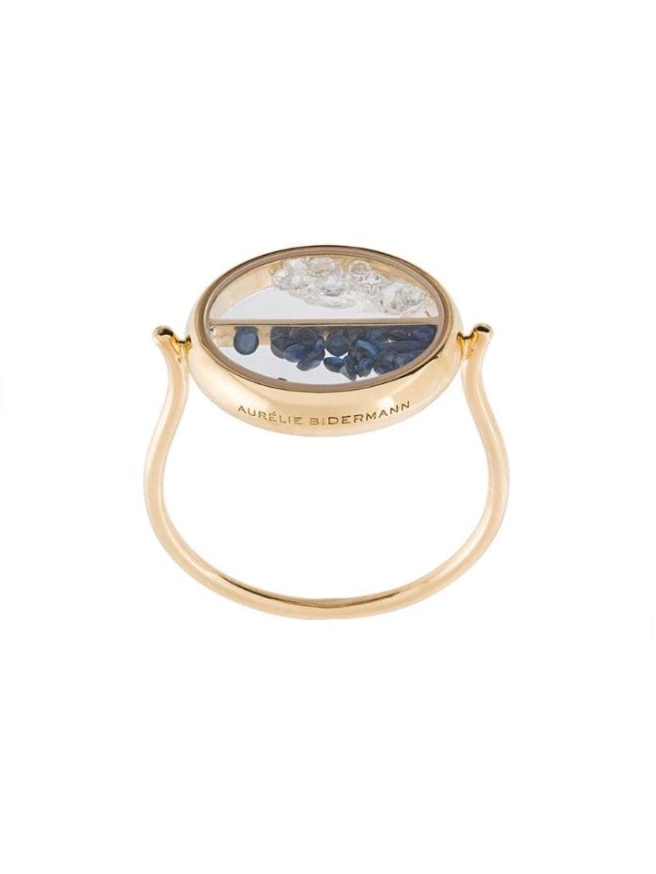 Aurelie Bidermann Chivor Diamond And Sapphire Ring - Yellow