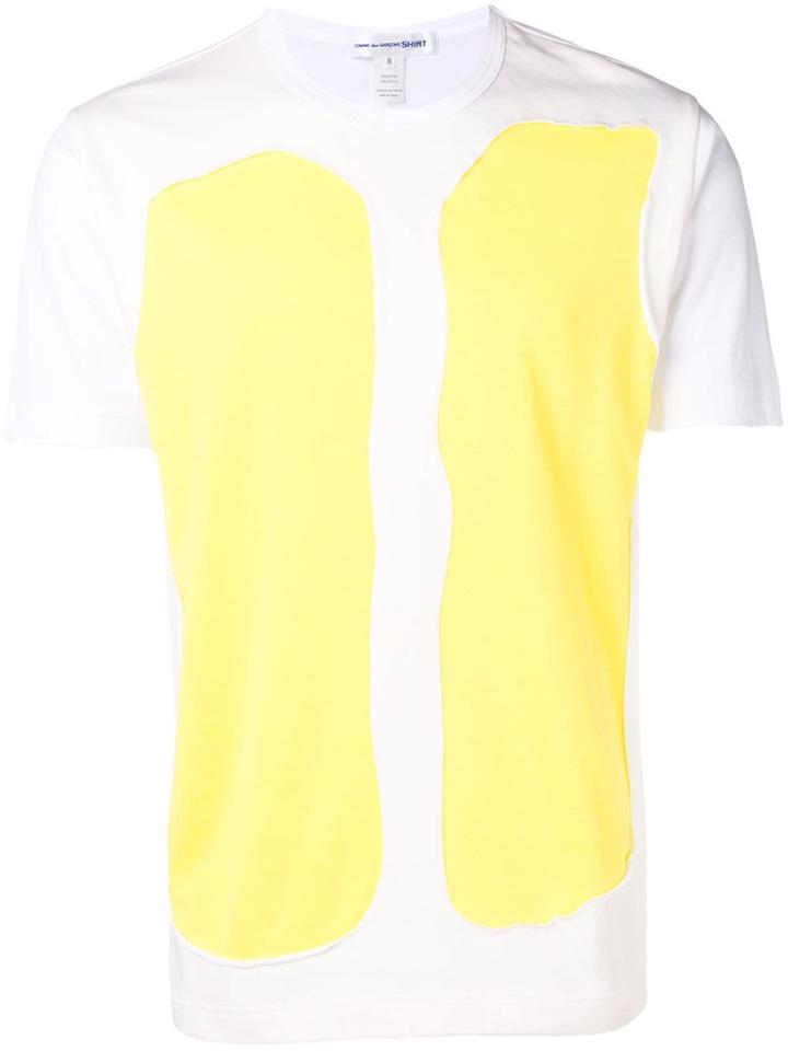 Comme Des Garçons Shirt Comme Des Garçons Shirt W26109 3 Whiye Yellow