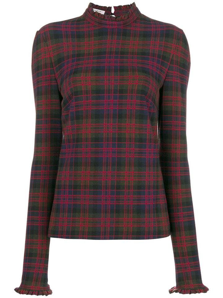 Philosophy Di Lorenzo Serafini Plaid High Neck Top - Red