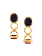 Chanel Vintage Gripoix Clip-on Drop Earrings
