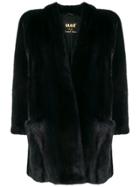 S.w.o.r.d 6.6.44 V-neck Fur Jacket - Blue