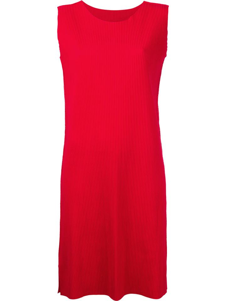 Issey Miyake Cauliflower - A-poc Pleats 2 Dress - Women - Polyester - One Size, Red, Polyester