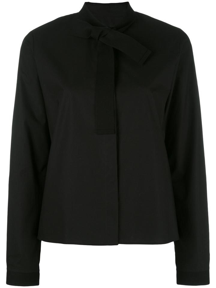 Mm6 Maison Margiela Bow Trim Shirt - Black