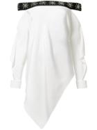 Roland Mouret Asymmetric Tunic, Women's, Size: 12, White, Silk