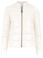 Nk Leather Puffer Jacket - White