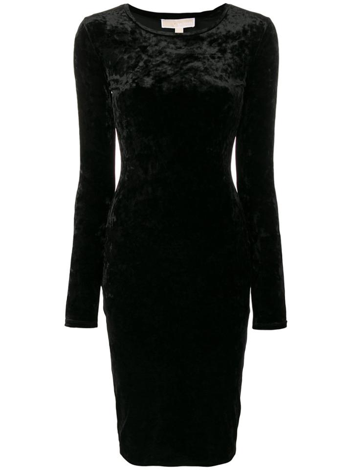 Michael Michael Kors Fitted Mid-length Dress - Black