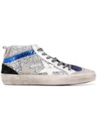 Golden Goose Mid Star Sneakers - Silver