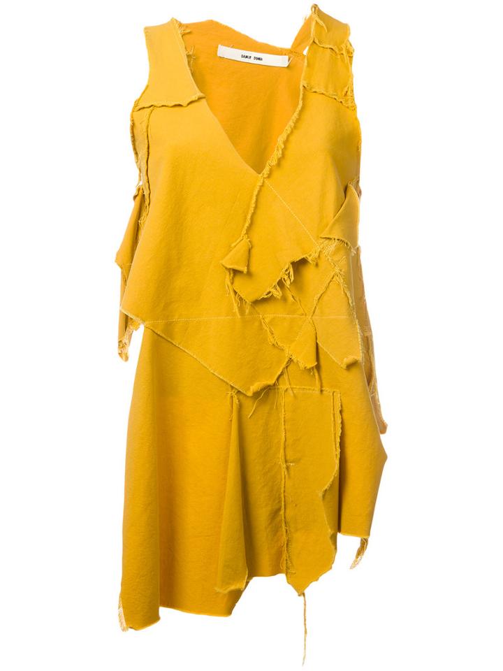 Damir Doma Tais Tank, Women's, Size: Small, Yellow/orange, Cotton