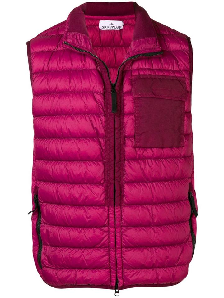 Stone Island Padded Gilet - Pink