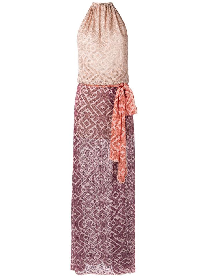 Cecilia Prado - Knit Long Dress - Women - Viscose - G, Pink, Viscose
