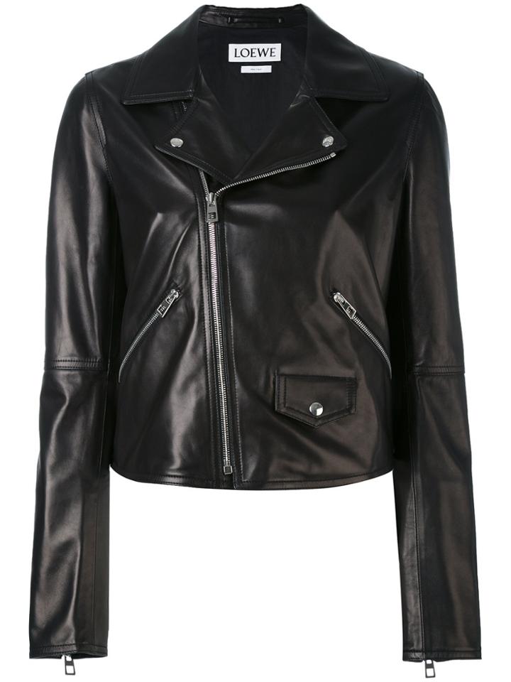 Loewe Flap Pocket Biker Jacket - Black