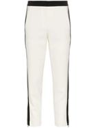 Tibi Anson Skinny Stretch Tuxedo Trousers - White