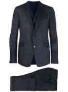 Etro Printed Formal Suit - Blue