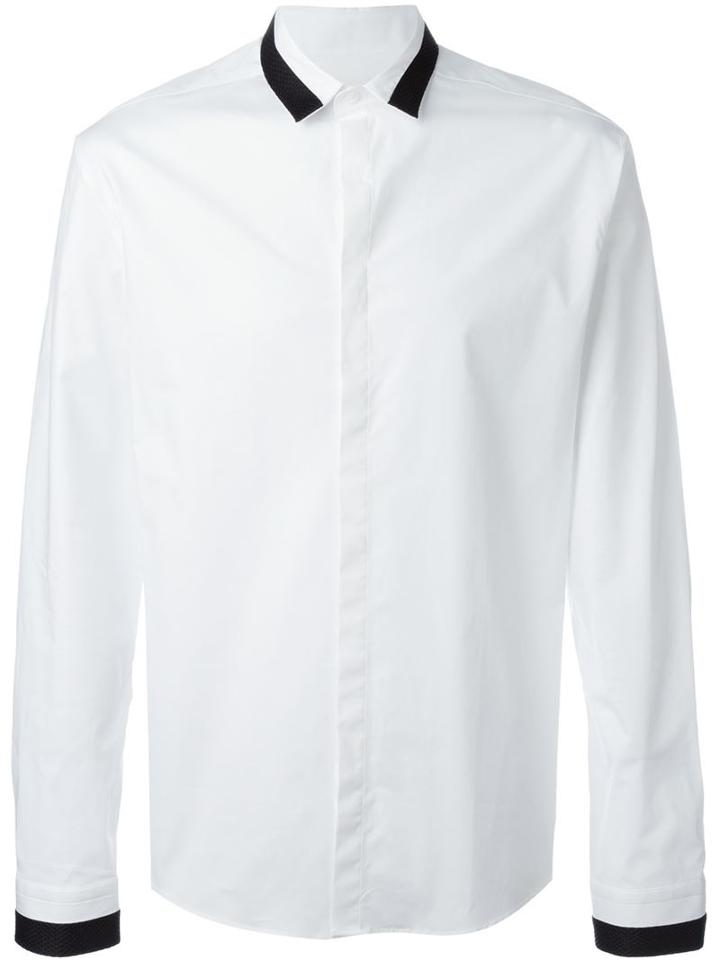 Les Hommes Contrast Details Shirt